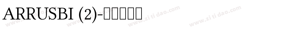 ARRUSBI (2)字体转换